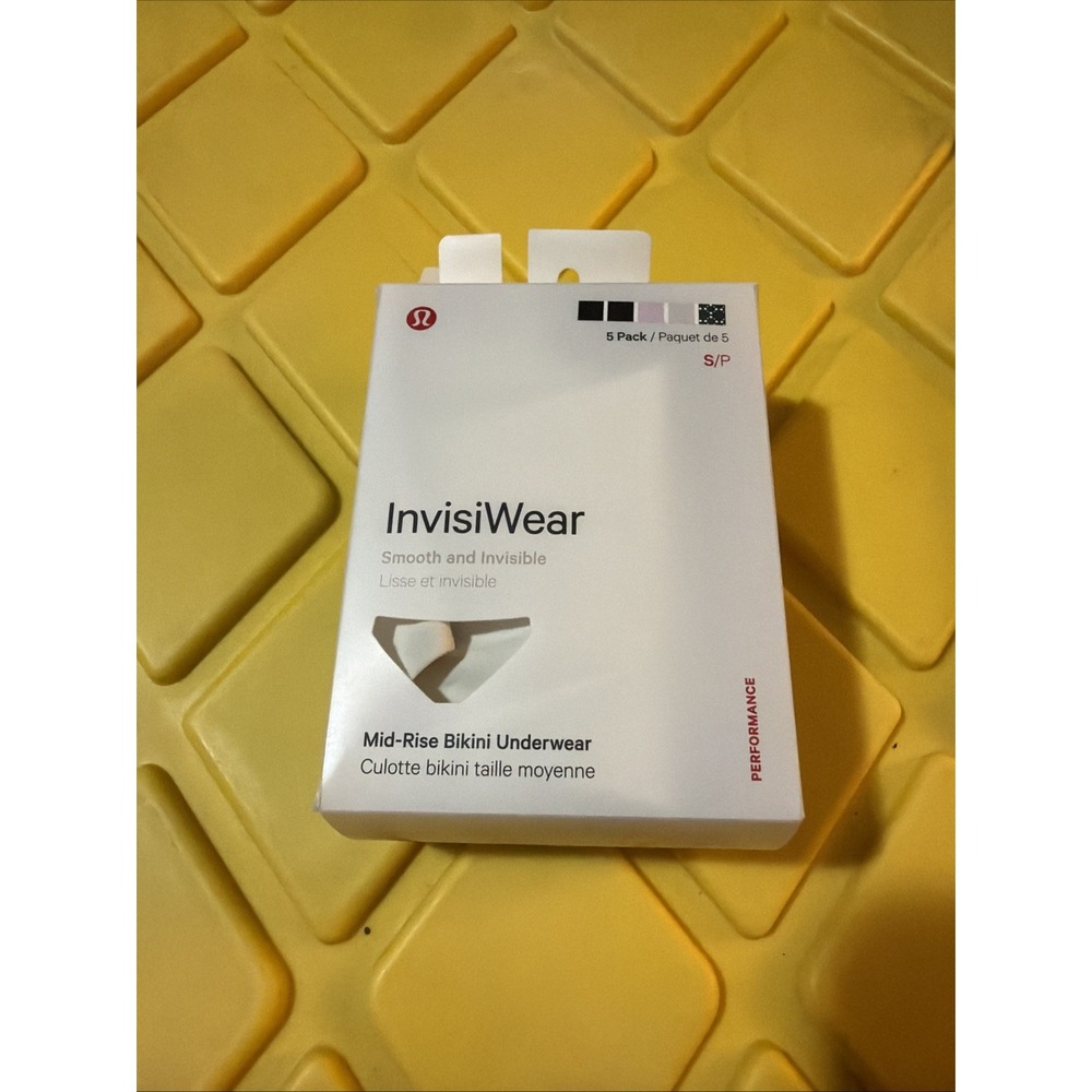 NWT Lululemon Invisible & Smooth Mid-Rise Bikini (4 Pack) - Size Small Open Box